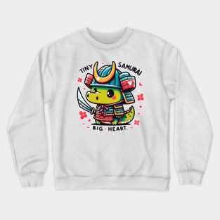 "Kawaii Samurai Cute Animal Alligator Crocodile with Katana Blossom Crewneck Sweatshirt